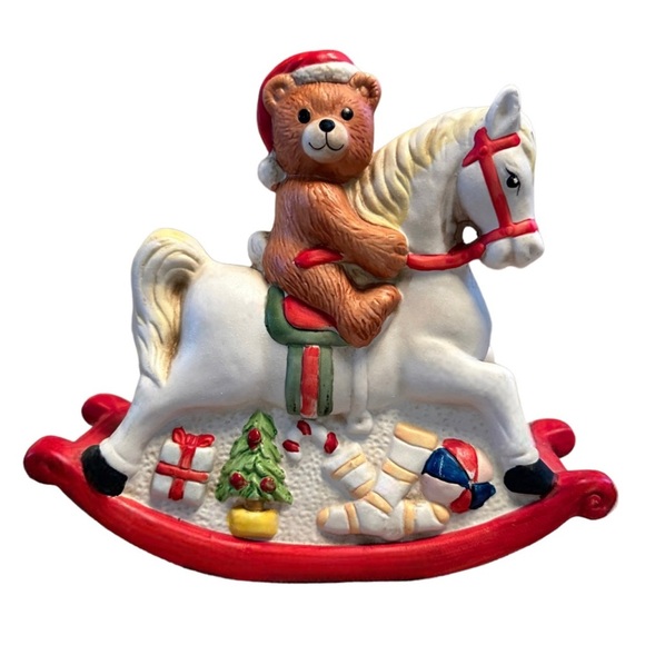 Holiday Bear Rocking Horse - Picture 1 of 14